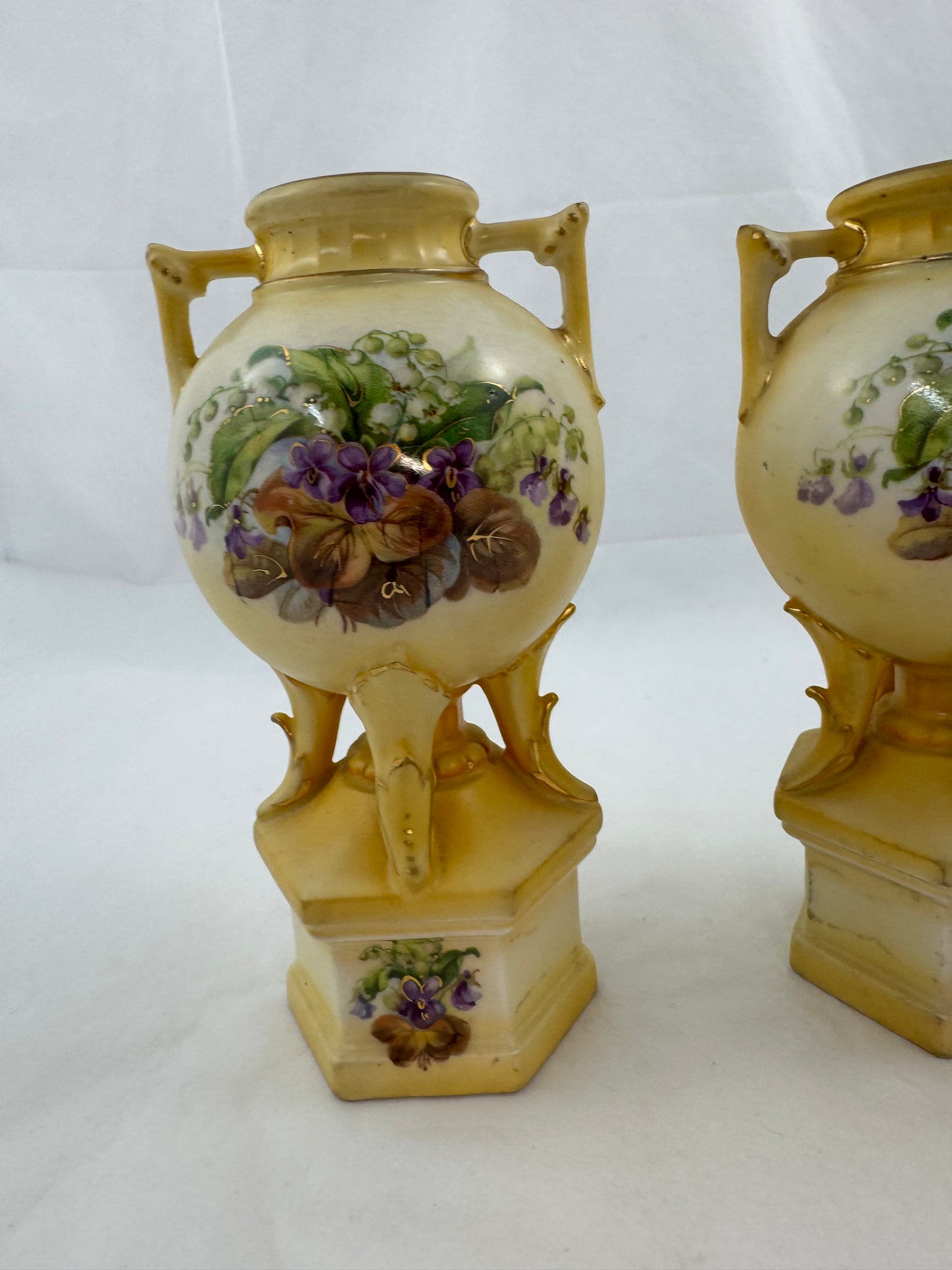 
                  
                    Two Matching Amphora Austrian Porcelain Vases (21186)
                  
                