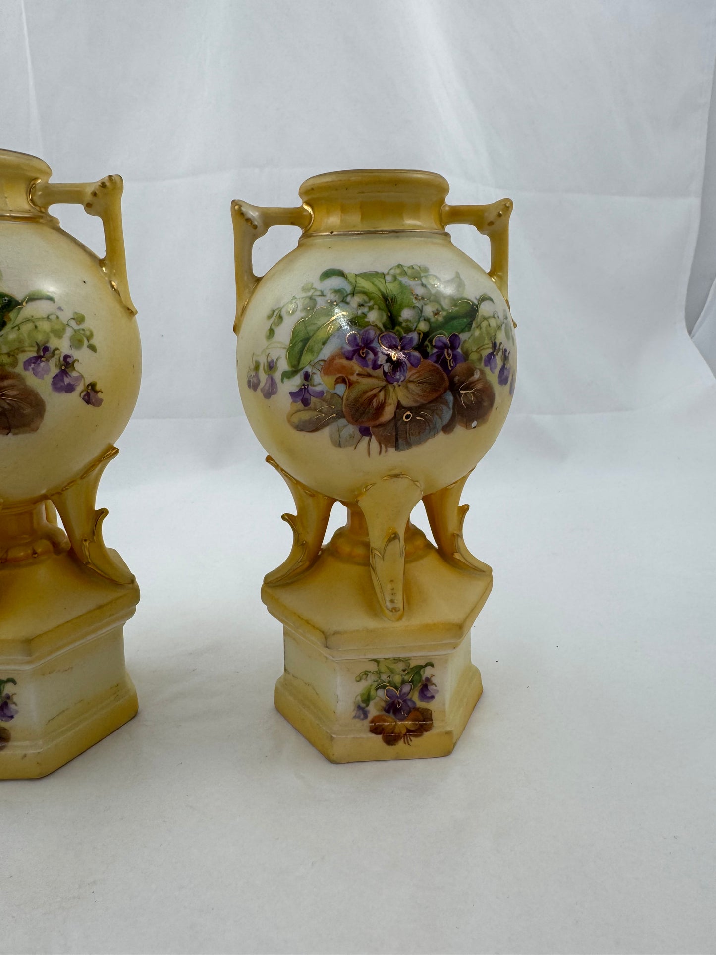
                  
                    Two Matching Amphora Austrian Porcelain Vases (21186)
                  
                