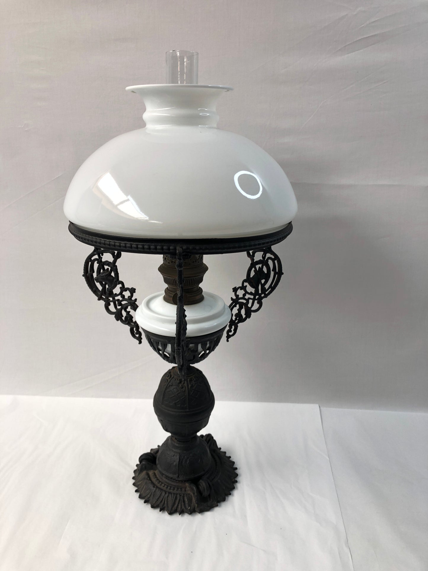 
                  
                    Vintage Metal Paraffin Table Lamp with Metal Table (16329)
                  
                