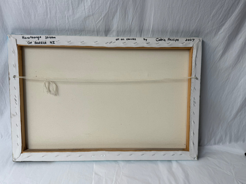 
                  
                    Oil - Harataonga Stream Gt Barrier Island by Cathie Phillips (21287)
                  
                