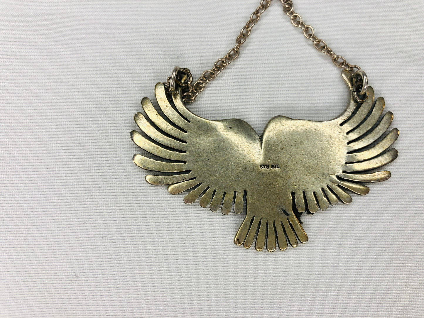 
                  
                    Sterling Silver Eagle Necklace with Chain (14657)
                  
                
