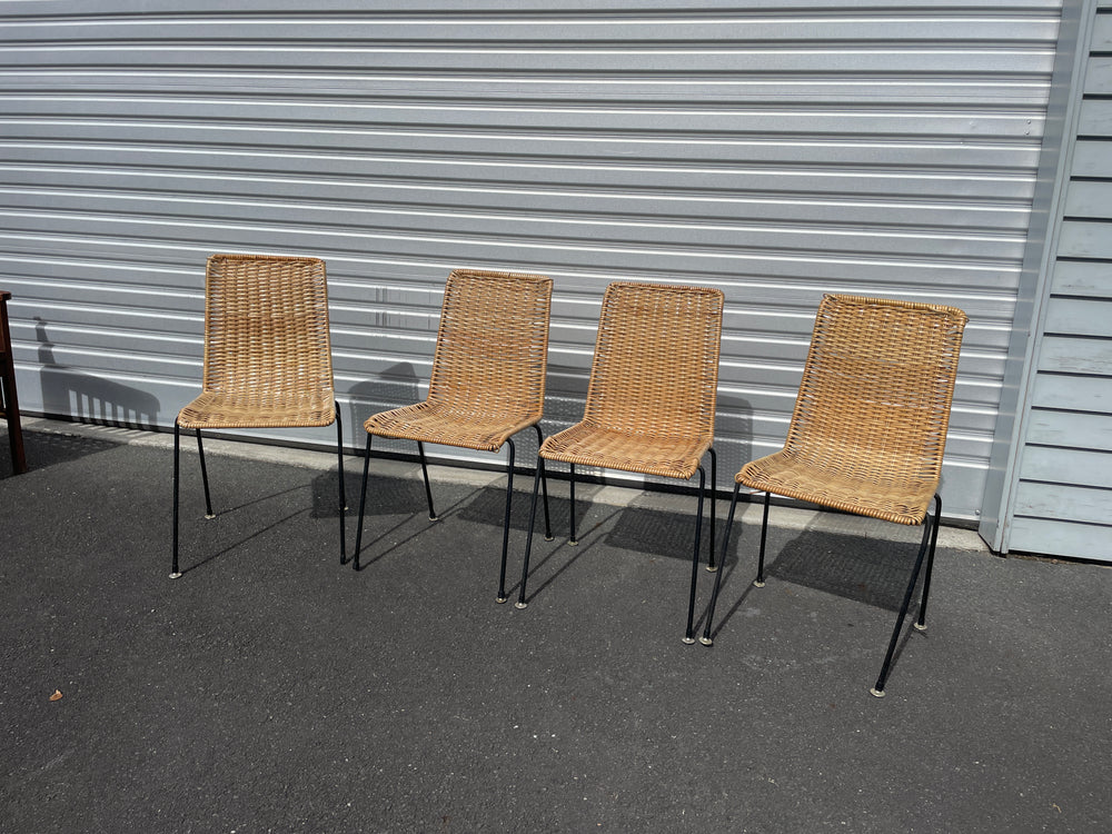 
                  
                    Retro Cane / Rattan DIning Chairs x 4 (17208)
                  
                