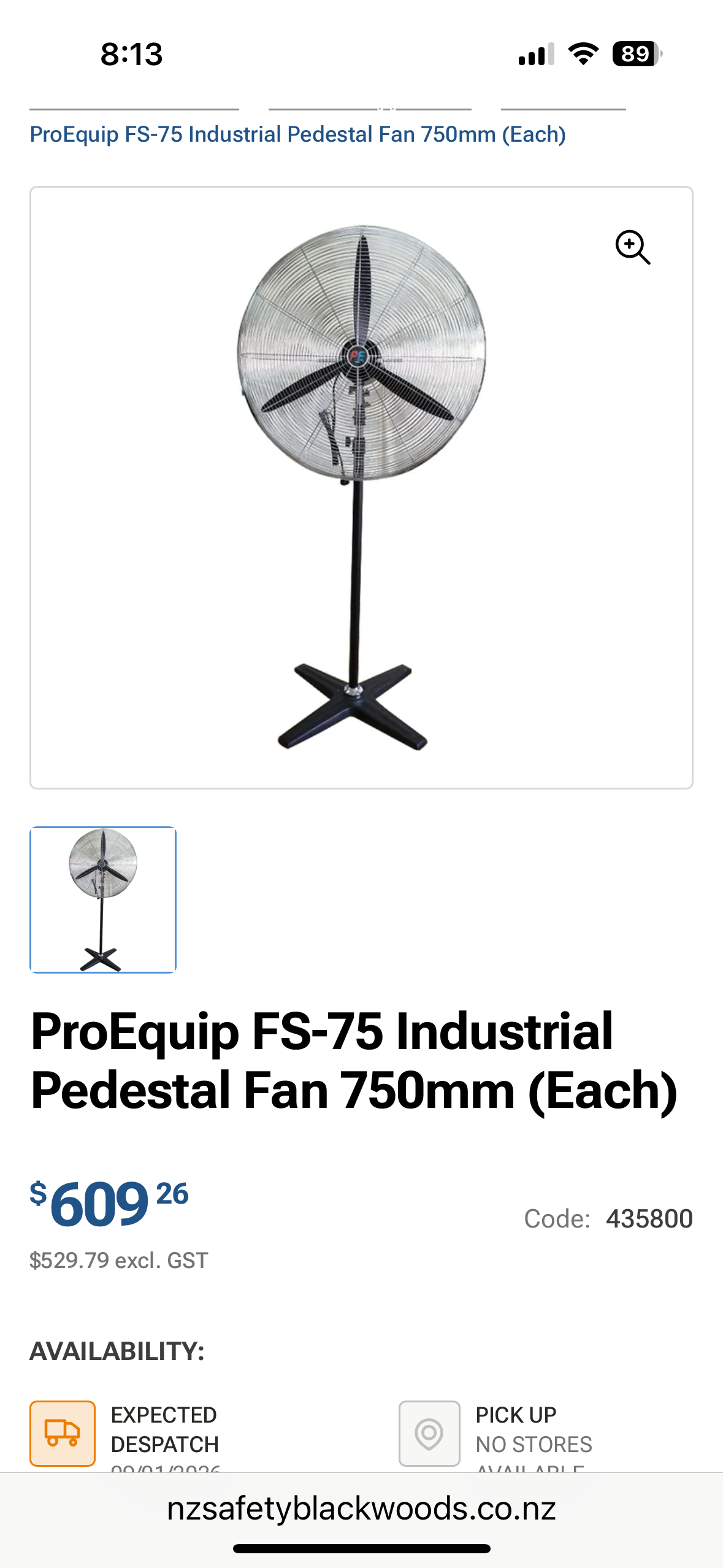 
                  
                    Large Industrial Pedestal Fan 750mm  Model FS - 75 (21973)
                  
                