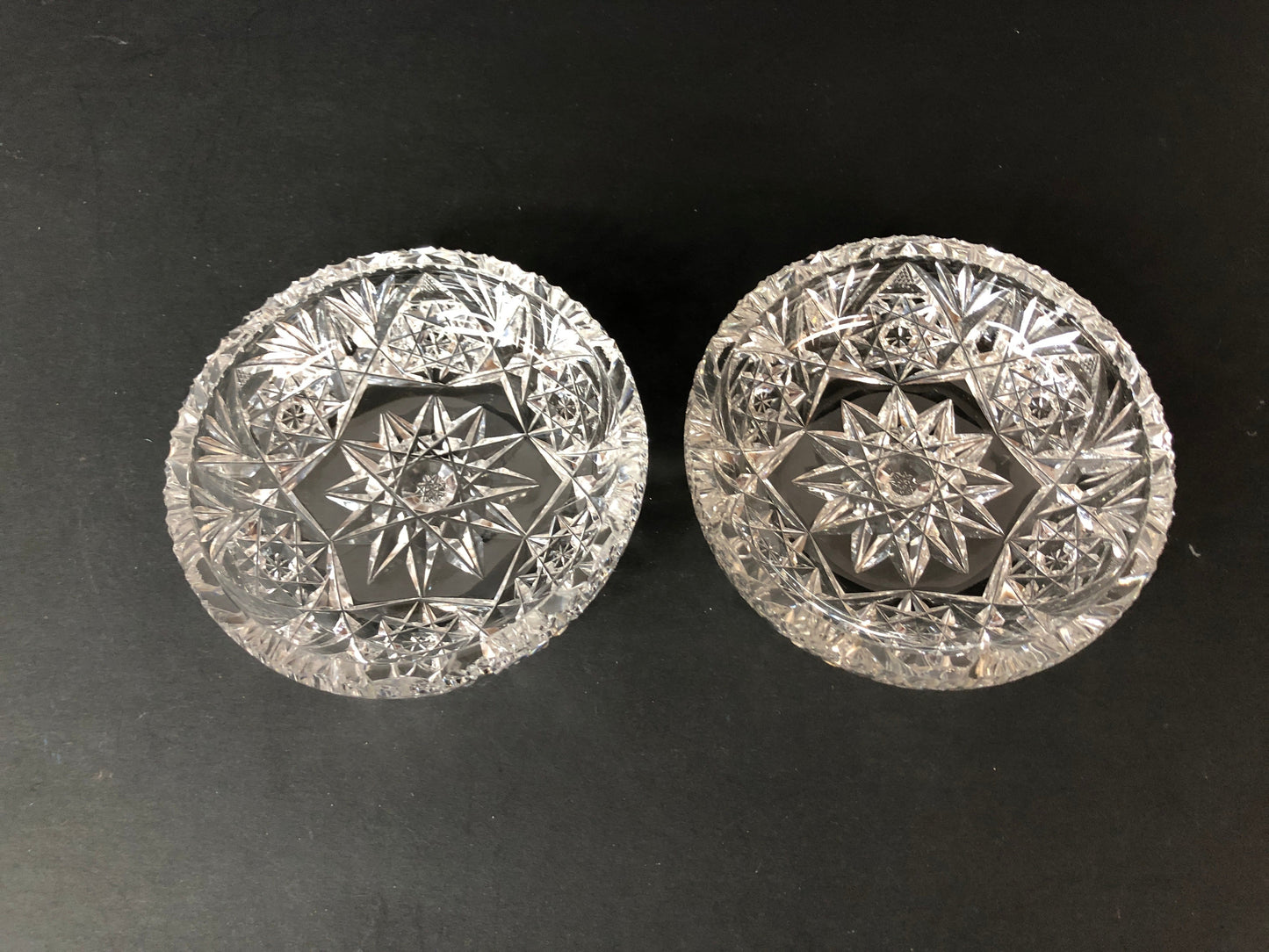 
                  
                    Antique Roden Bros Crystal Bowls x2 (14937)
                  
                
