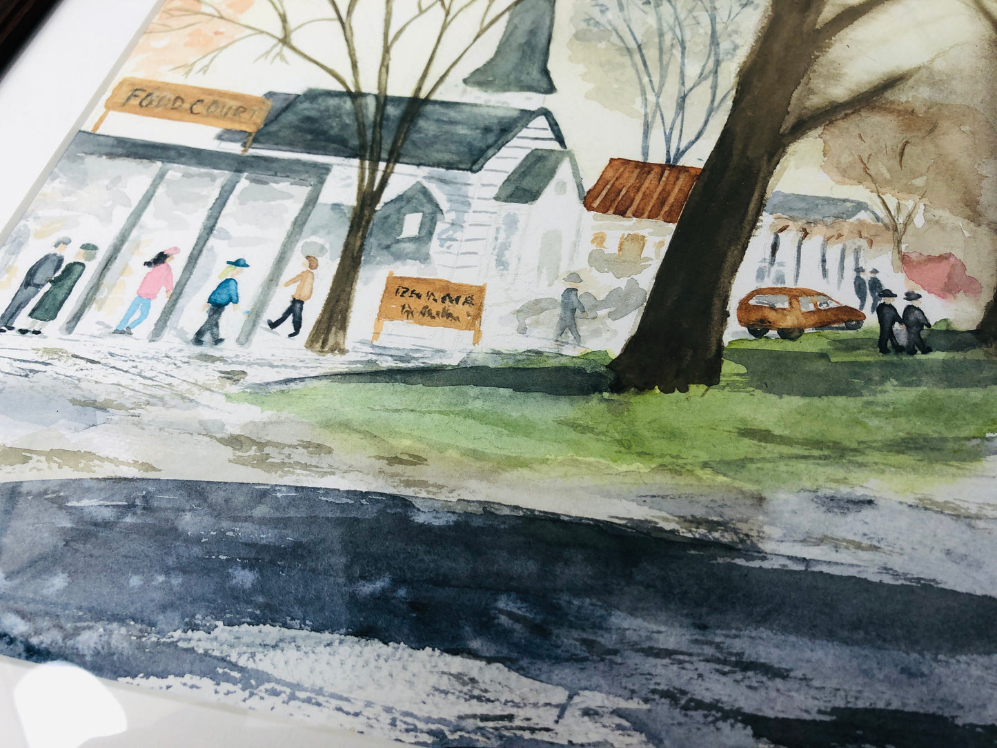 
                  
                    Vintage Town Scene - Water Colour - KMJ  (21840)
                  
                
