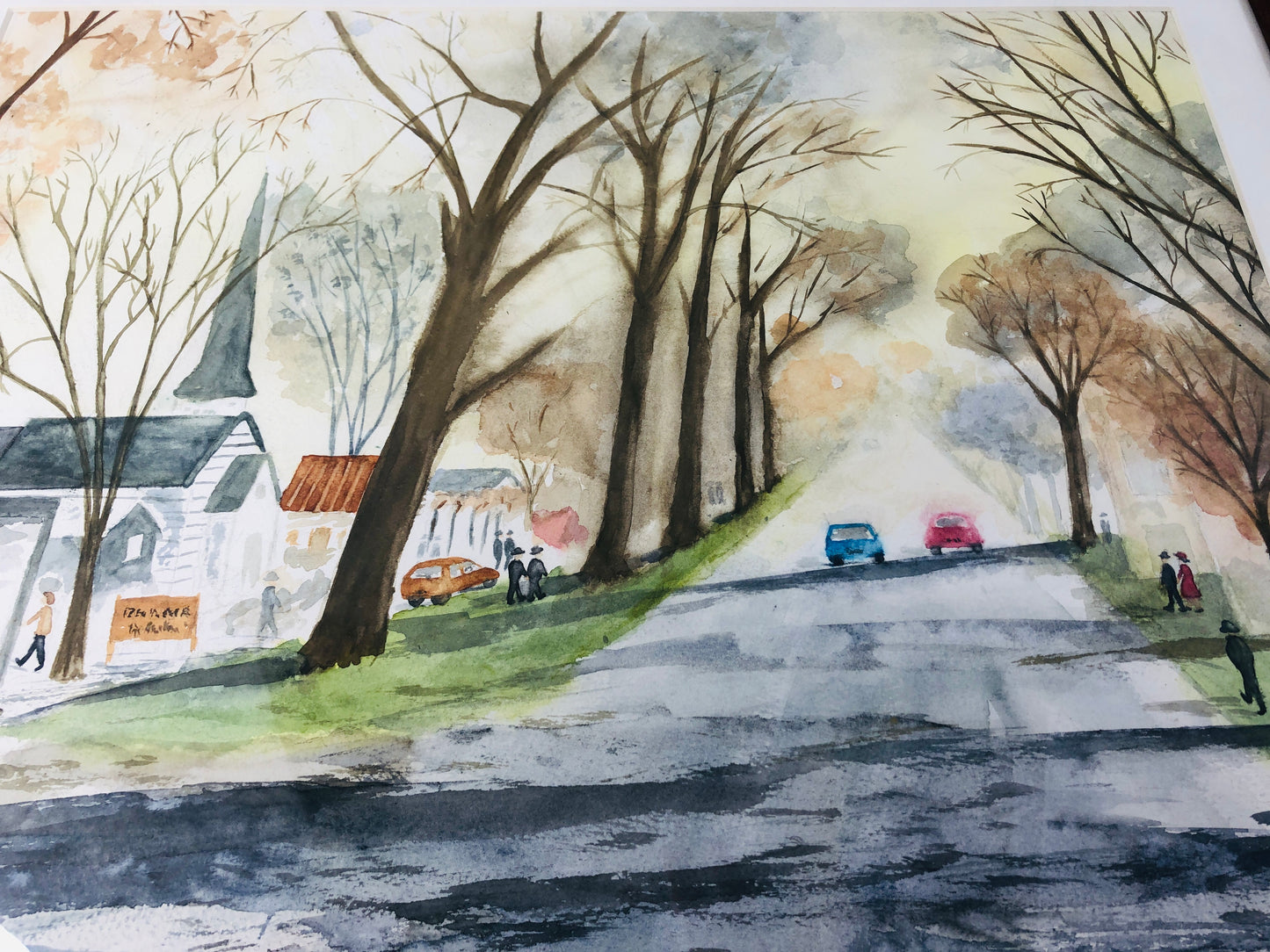 
                  
                    Vintage Town Scene - Water Colour - KMJ  (21840)
                  
                