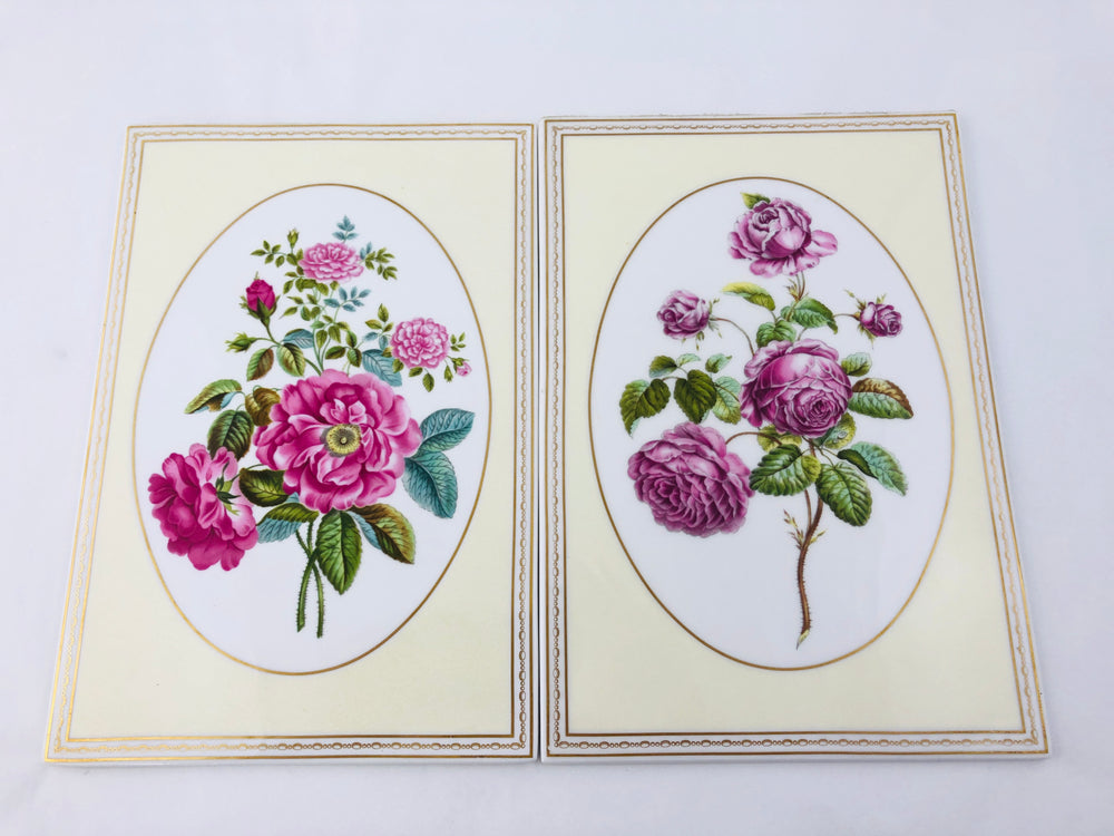 Royal Worcester - Roses Collection -  Hanging Wall Tiles (21879)