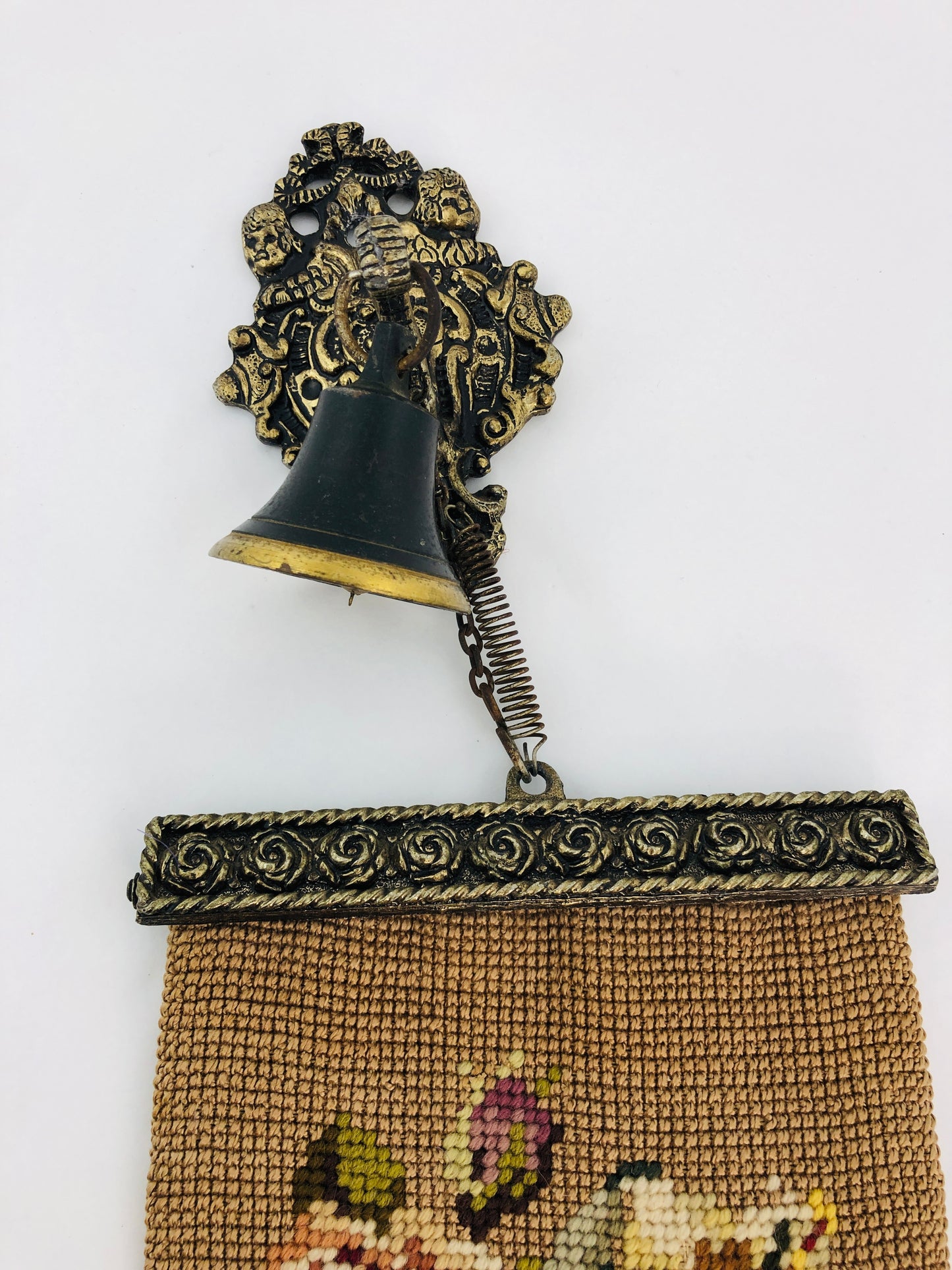 
                  
                    Victorian Tapestry Brass Bell Pull (21883)
                  
                