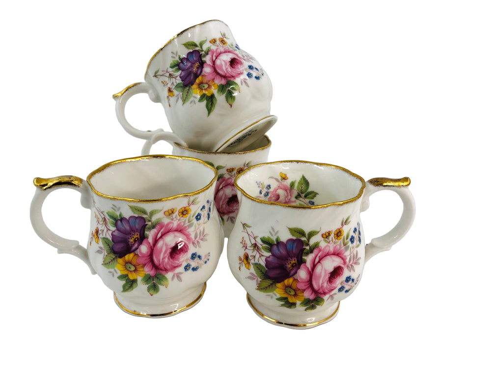 Queens Fine Bone Chins -Staffordshire Mugs (21877)