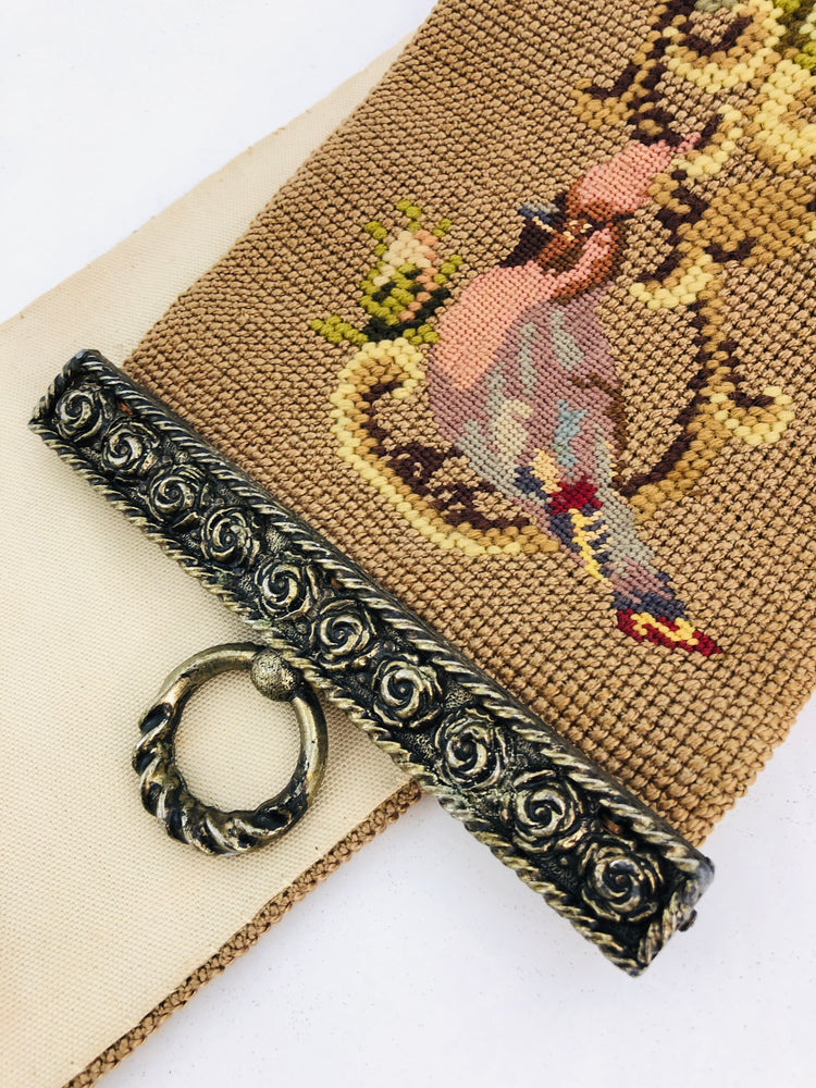 
                  
                    Victorian Tapestry Brass Bell Pull (21883)
                  
                