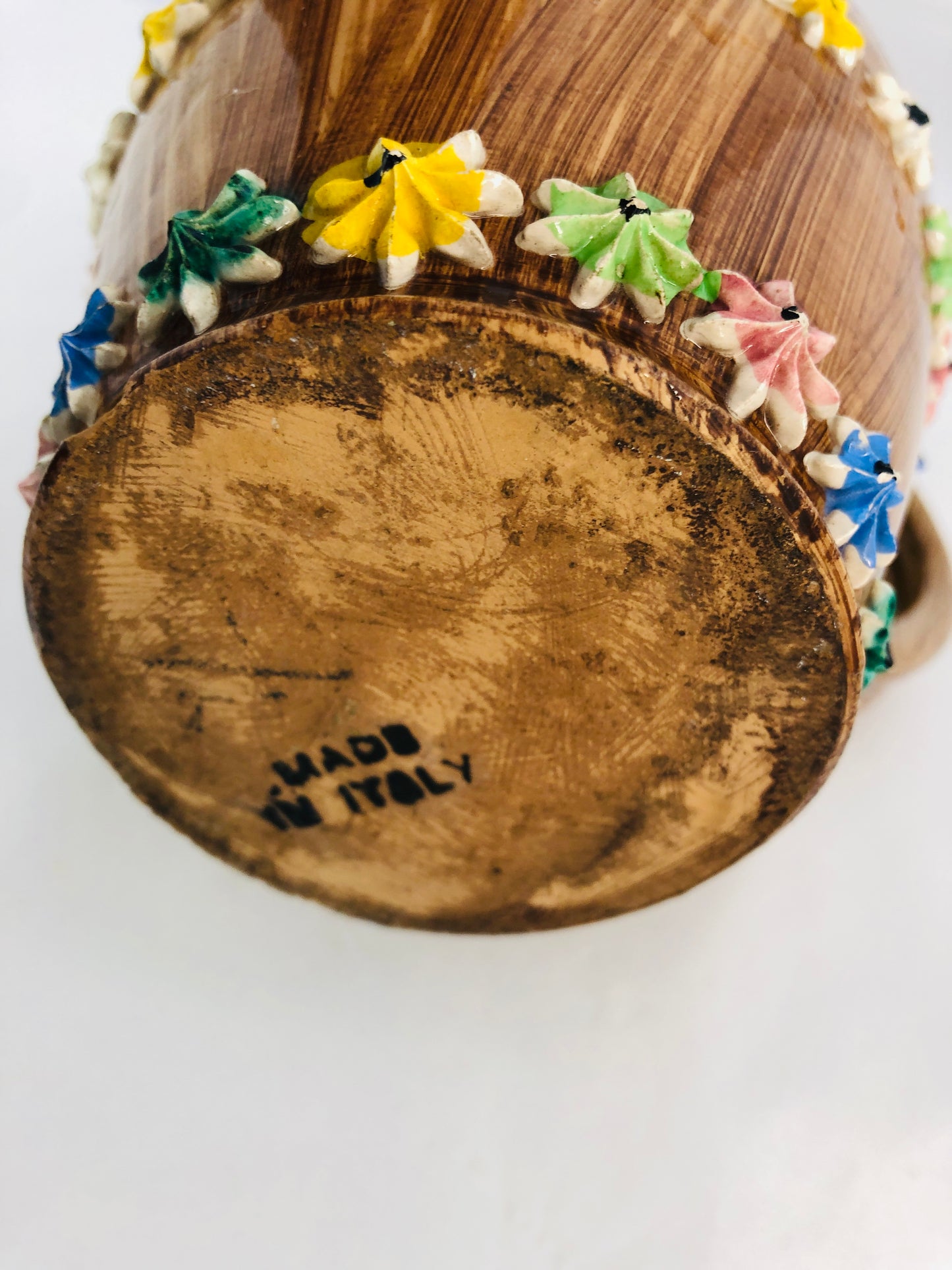 
                  
                    Vintage Fratelli Fanciullacci - Paignton - Italian Ceramic Jug and Basket (21906)
                  
                