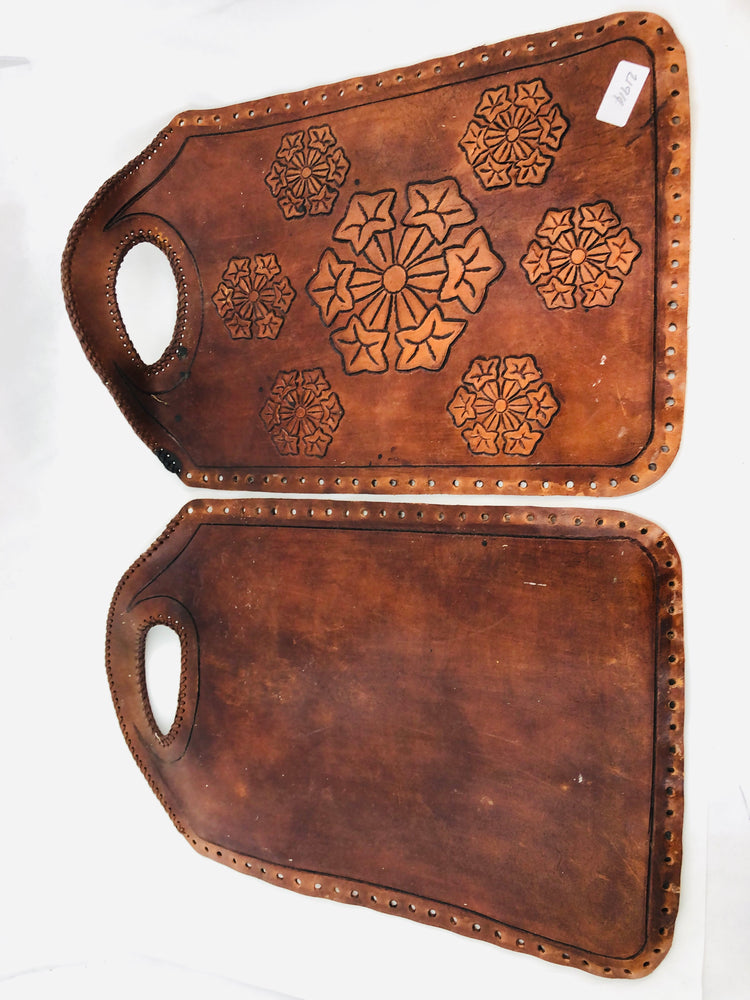 
                  
                    Vintage Leather Hand Tooled Bag Frame - Not Stiched (21914)
                  
                
