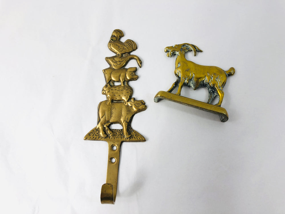 Brass Hook - Country Animals (21957)