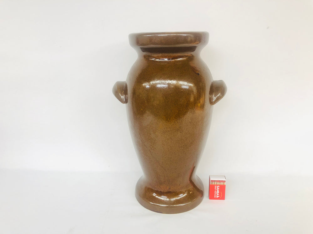 SALE! - Large Studio Pottery Vessel | Brown Glaze (14184)