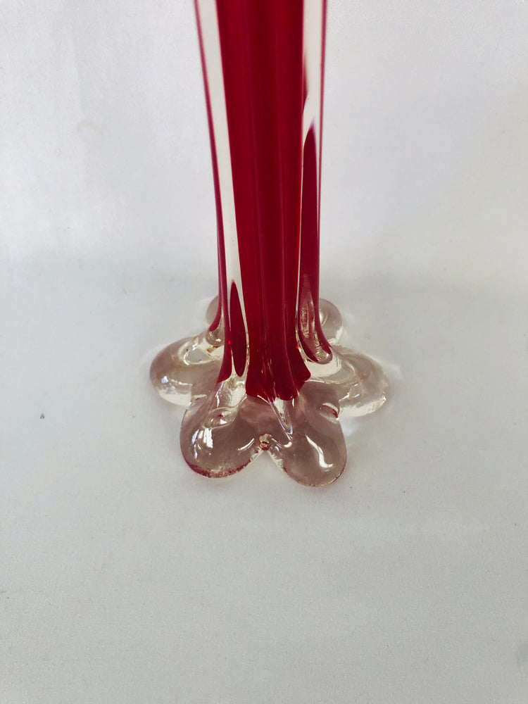 
                  
                    Art Glass Vase | Ruby Red MCM Cased Glass (14194)
                  
                