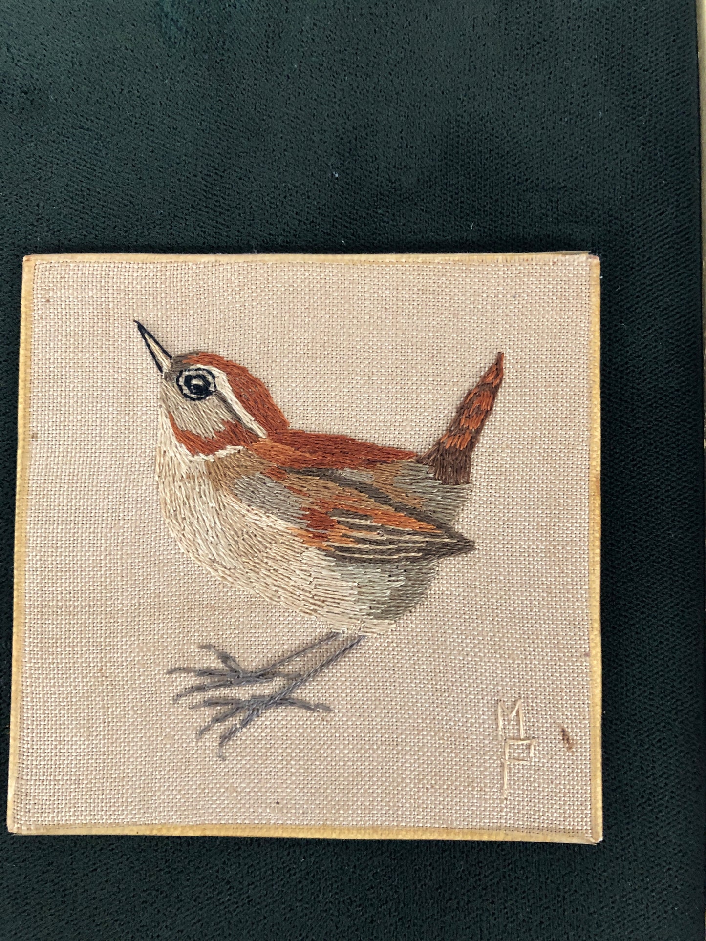 
                  
                    Vintage Embroidered Sparrow & Robin Picture (14096)
                  
                