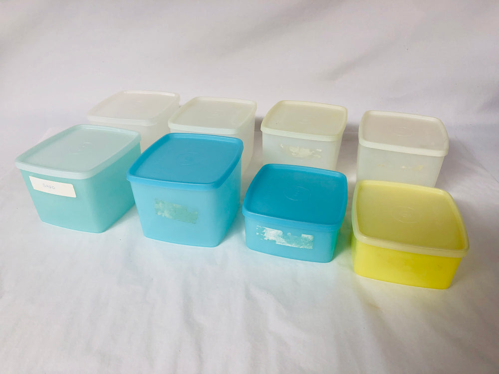 Vintage Tupperware storage Containers x 8 (14581)